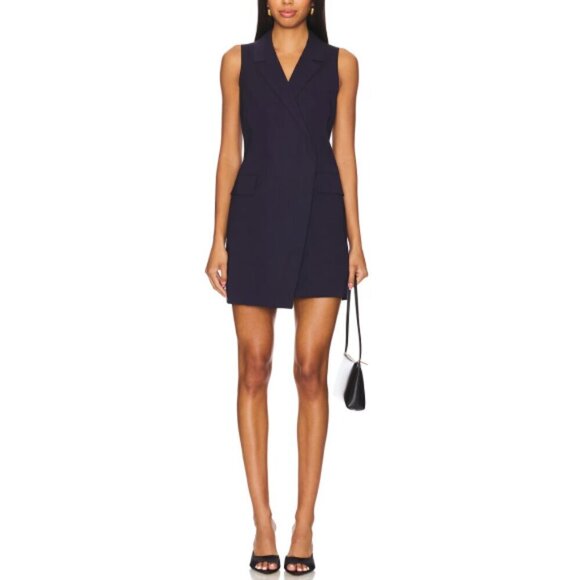 A.L.C. 'Jocelyn' Sleeveless Blazer Mini-Dress, Maritime Navy Blue - Picture 1 of 3